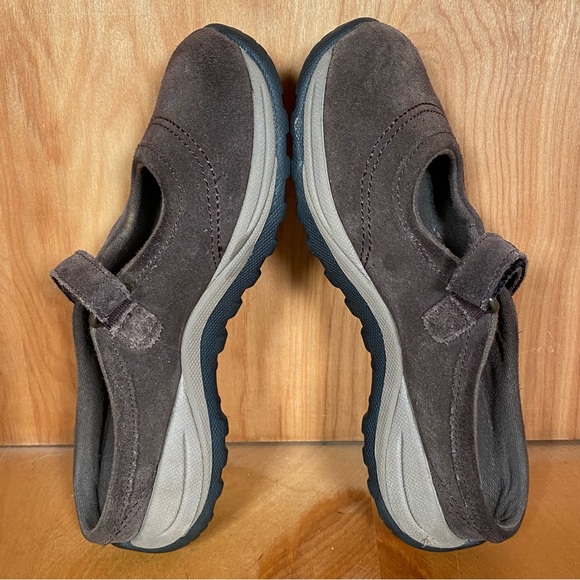 Womens 6.5 LL Bean Comfort Mocs Mary Jane Shoes Brown SEF1577 - Picture 6 of 8